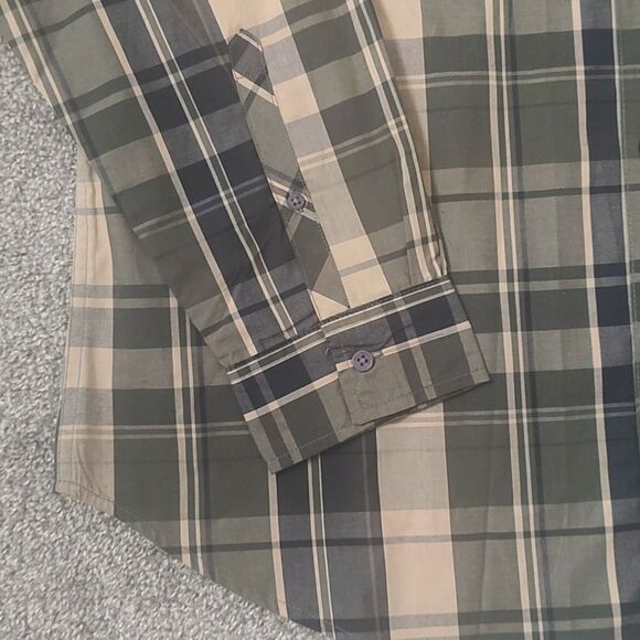 New With Tags Men's Size 2XL Long Sleeve Woven Collared Button Down Shirt‎ - Picture 9 of 17